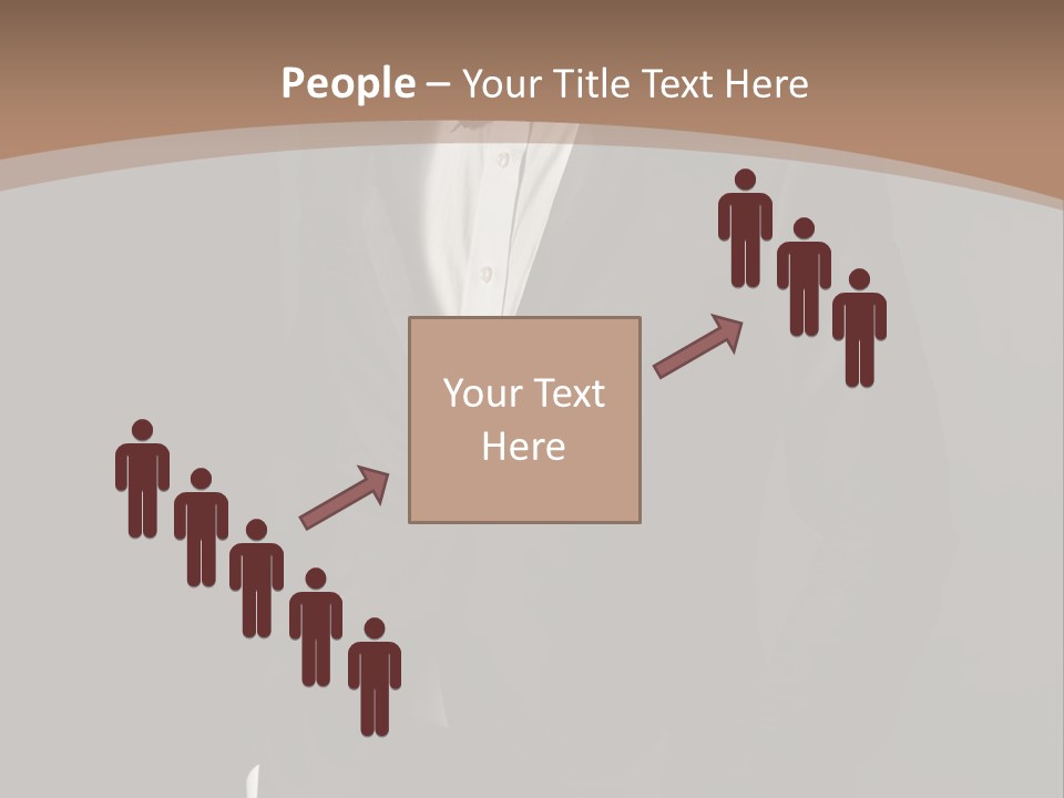 A Man In A Tuxedo Standing In Front Of A Brown Background PowerPoint Template