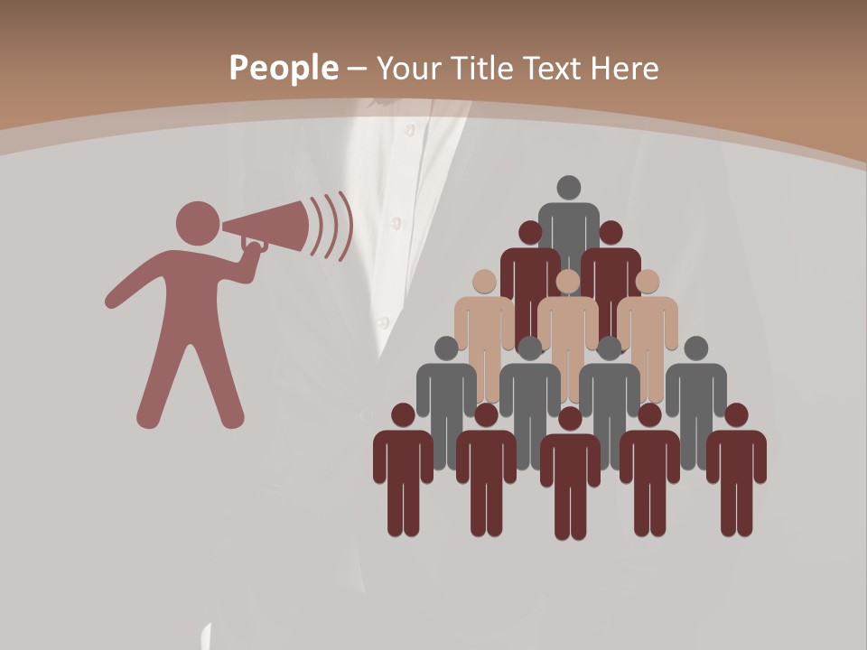 A Man In A Tuxedo Standing In Front Of A Brown Background PowerPoint Template