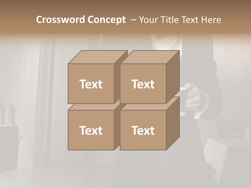 Hair Coffee European PowerPoint Template