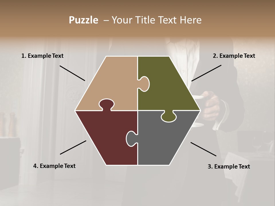 Hair Coffee European PowerPoint Template