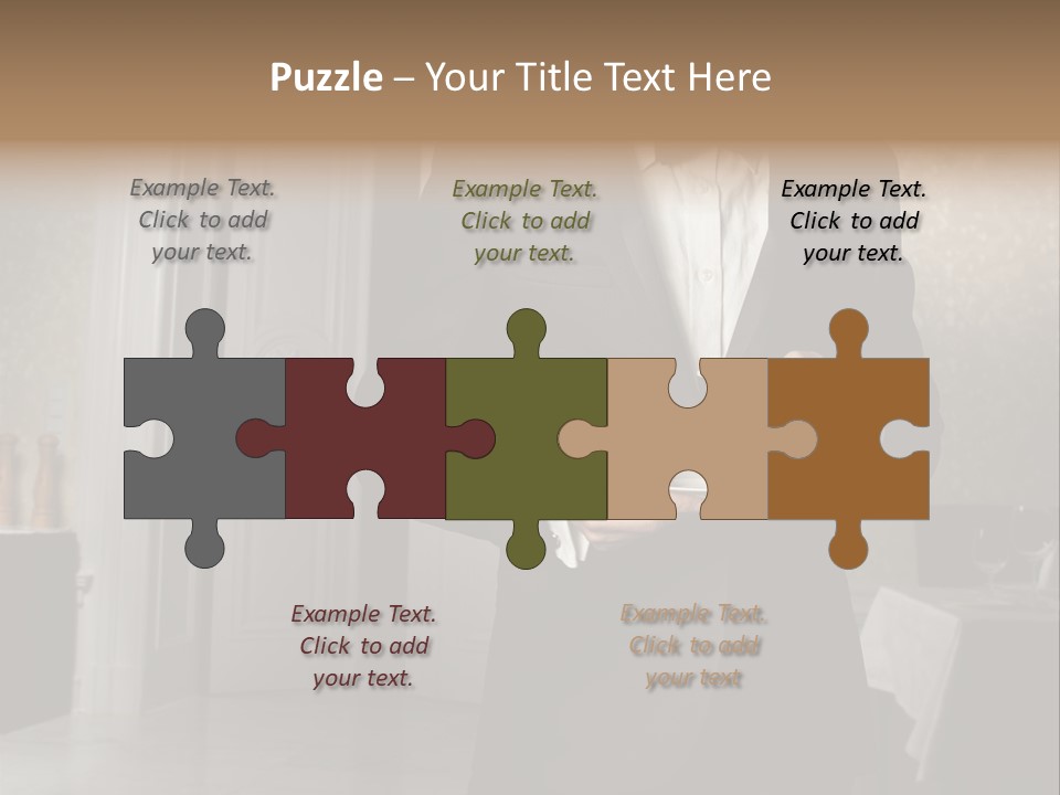 Hair Coffee European PowerPoint Template