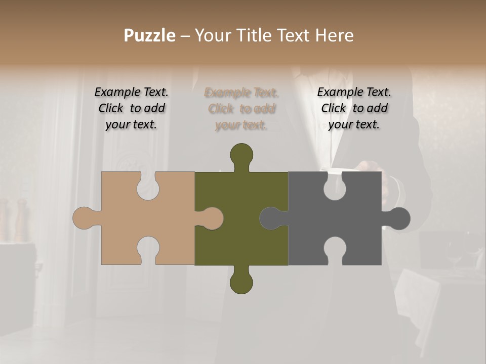 Hair Coffee European PowerPoint Template