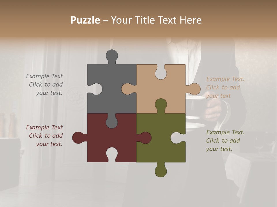 Hair Coffee European PowerPoint Template