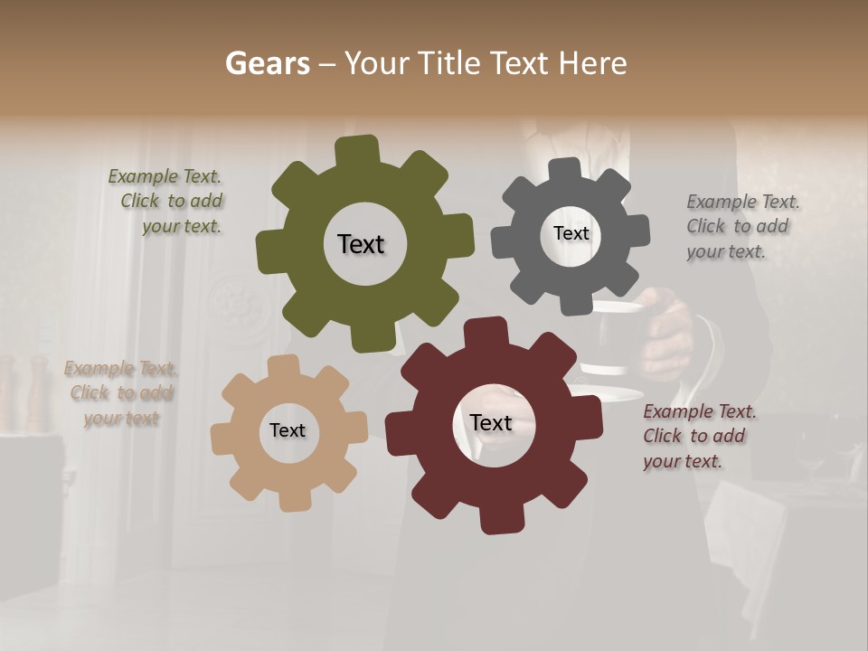 Hair Coffee European PowerPoint Template