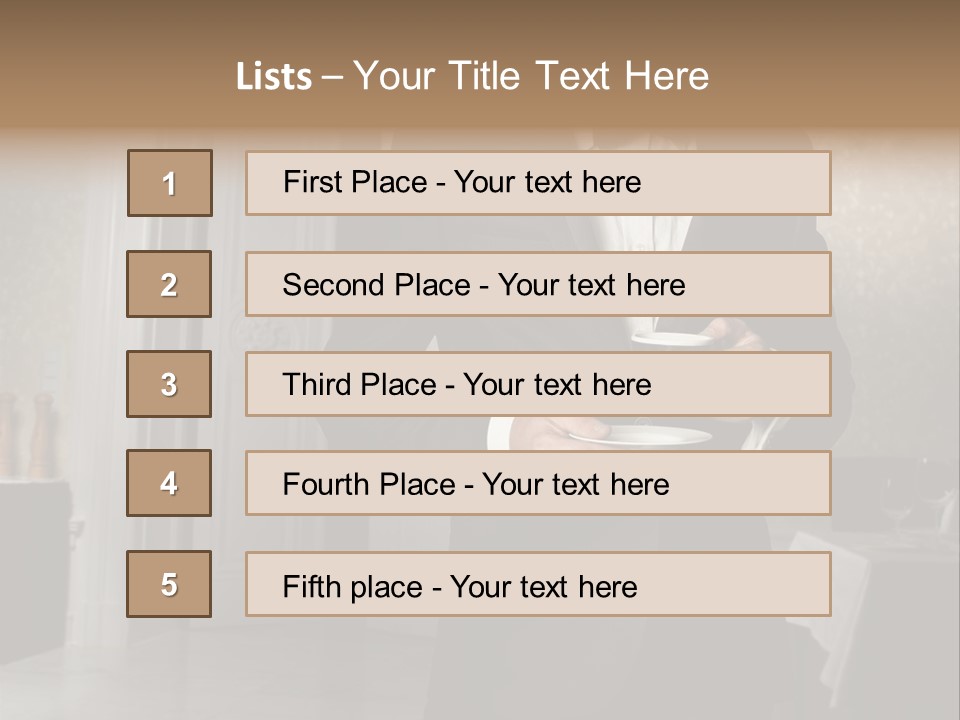 Hair Coffee European PowerPoint Template