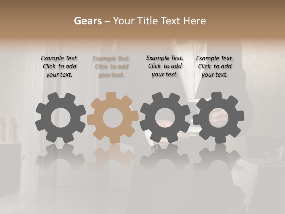 Hair Coffee European PowerPoint Template