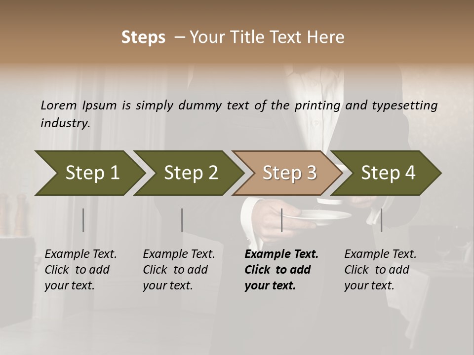 Hair Coffee European PowerPoint Template