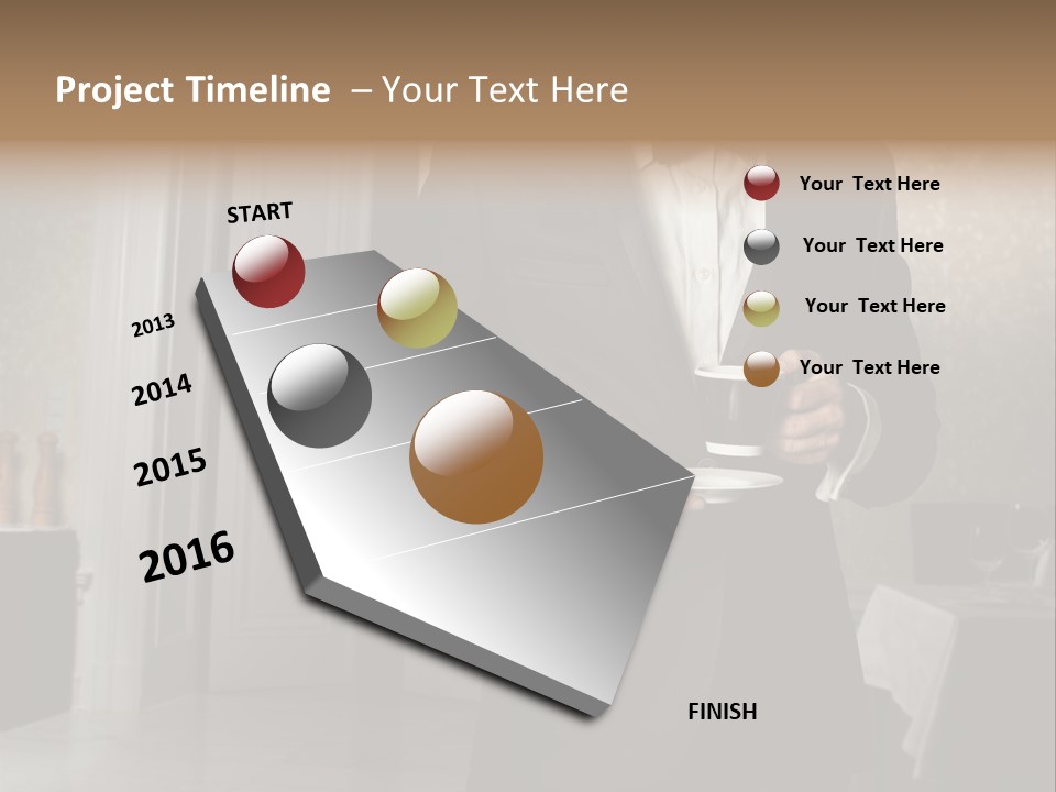 Hair Coffee European PowerPoint Template