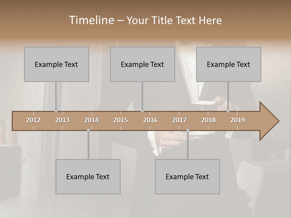 Hair Coffee European PowerPoint Template