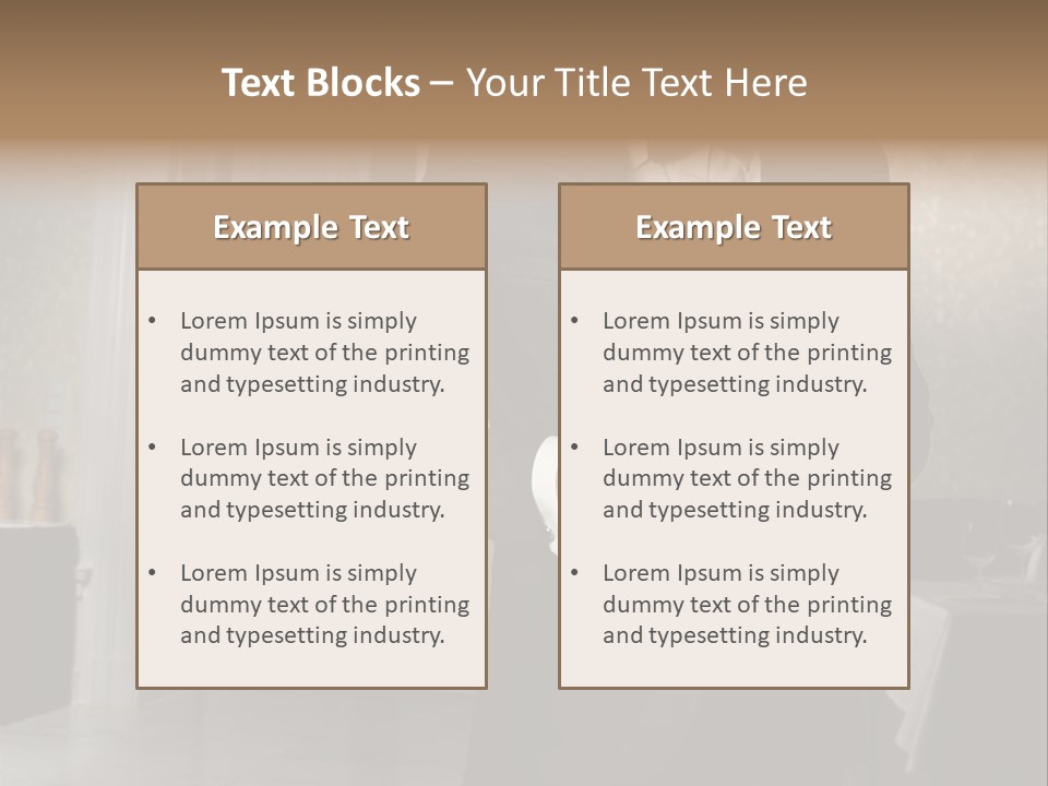 Hair Coffee European PowerPoint Template