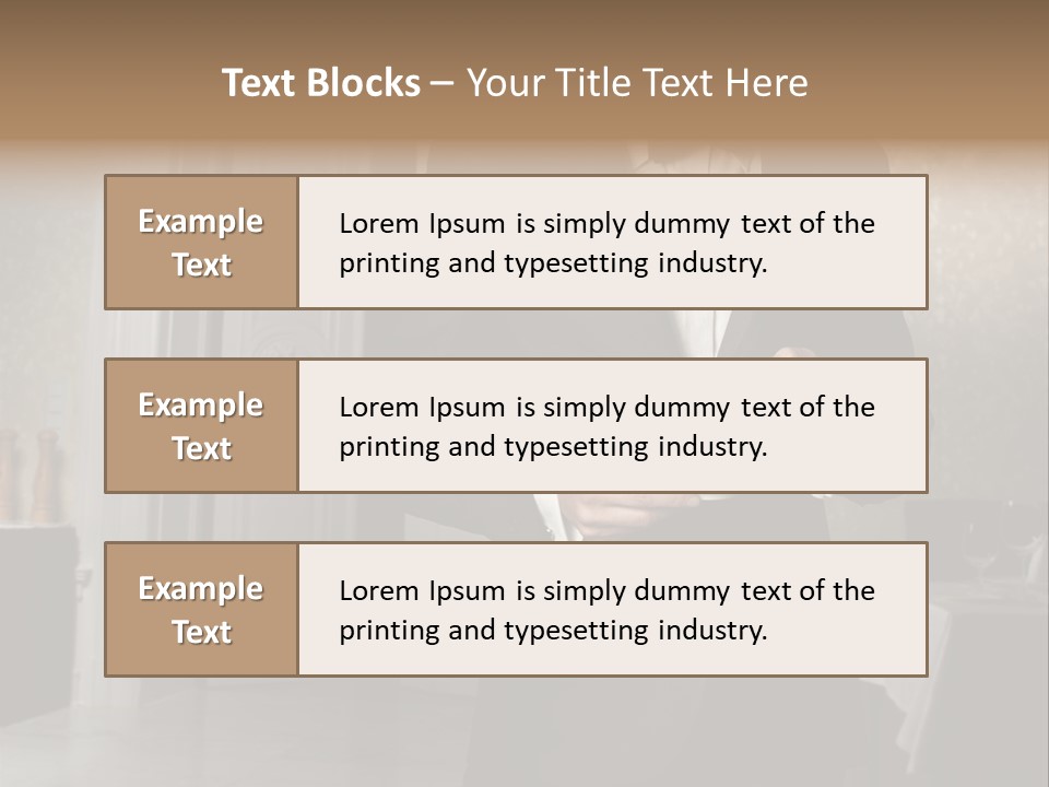 Hair Coffee European PowerPoint Template