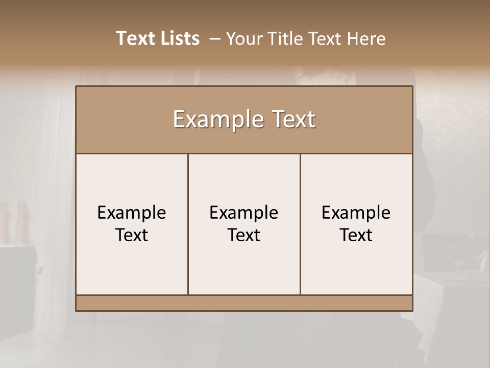 Hair Coffee European PowerPoint Template
