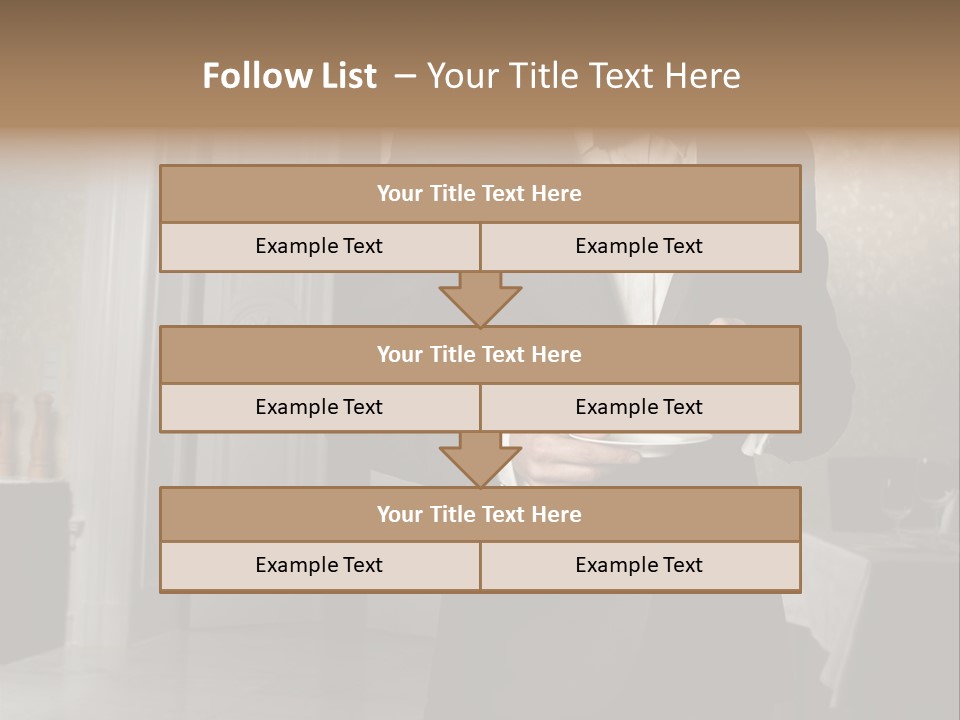 Hair Coffee European PowerPoint Template