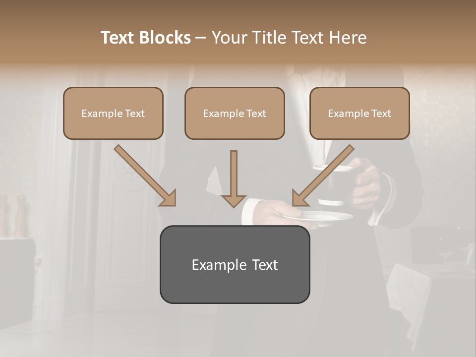 Hair Coffee European PowerPoint Template