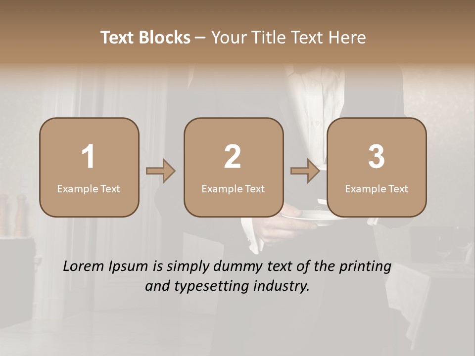 Hair Coffee European PowerPoint Template