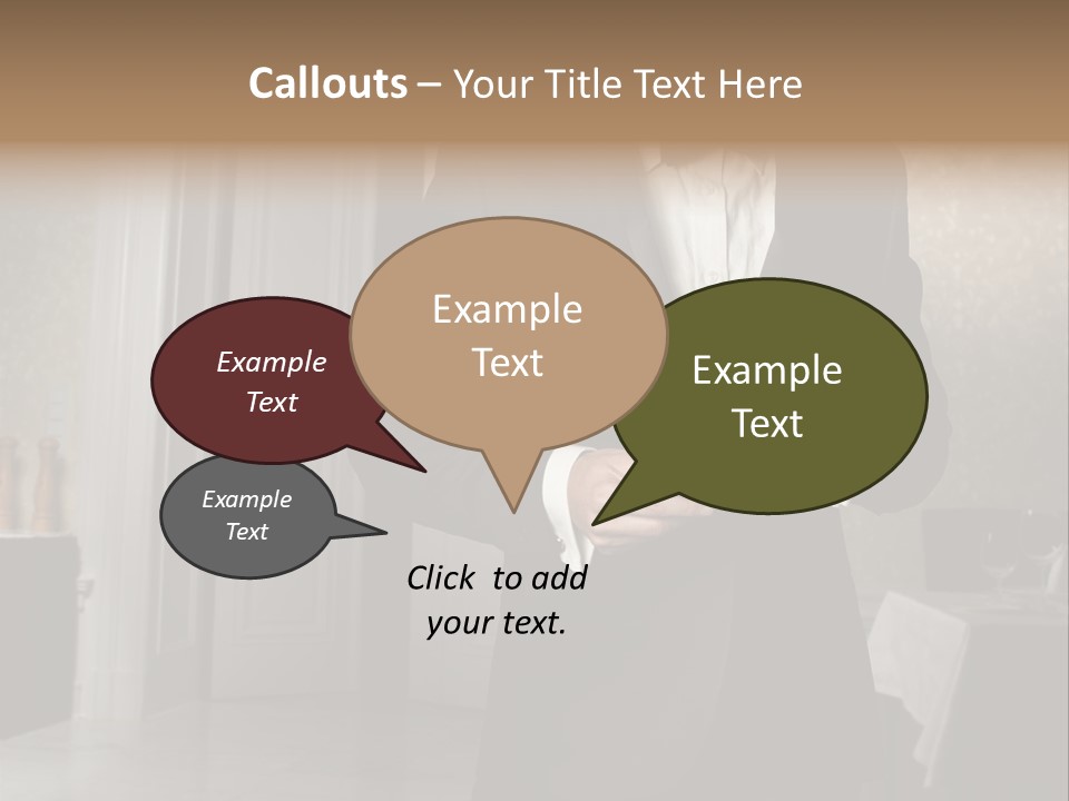 Hair Coffee European PowerPoint Template