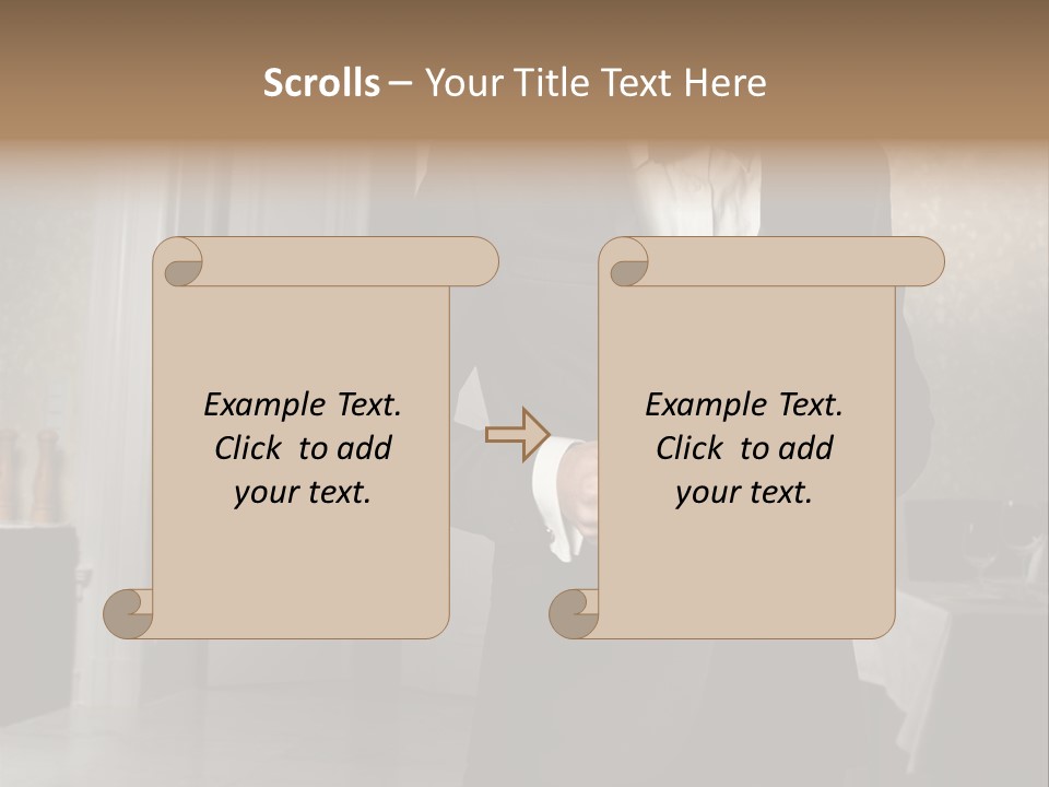 Hair Coffee European PowerPoint Template