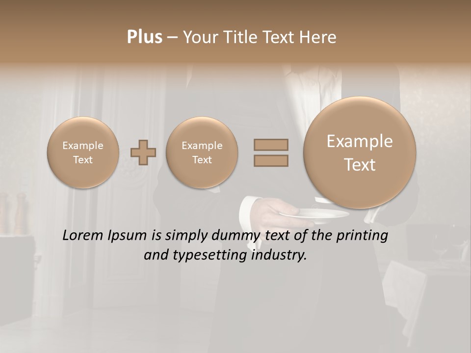 Hair Coffee European PowerPoint Template