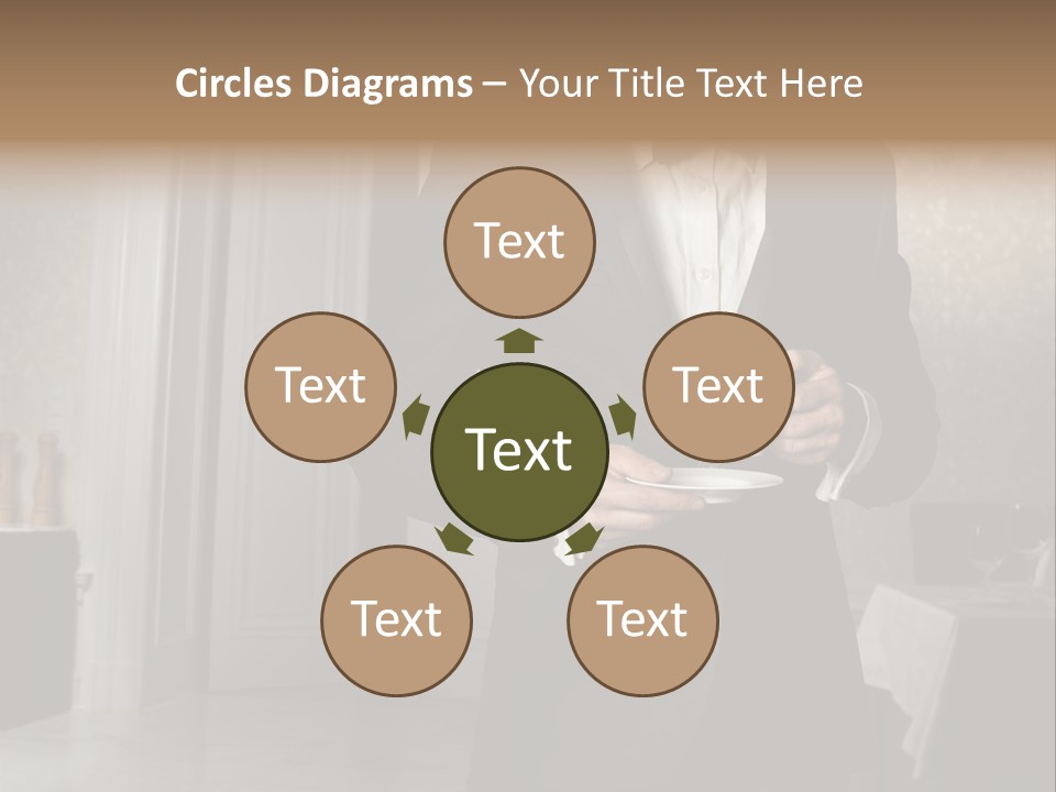 Hair Coffee European PowerPoint Template