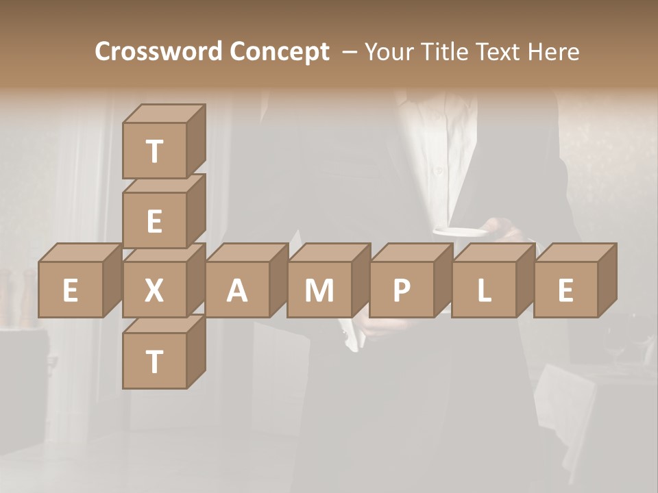 Hair Coffee European PowerPoint Template