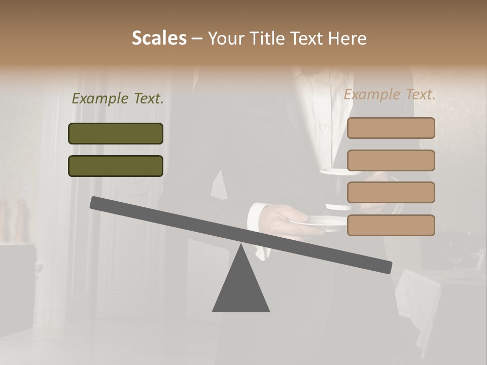Hair Coffee European PowerPoint Template