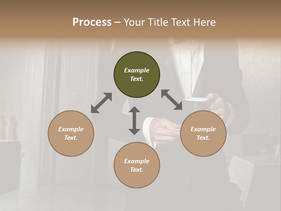 Hair Coffee European PowerPoint Template