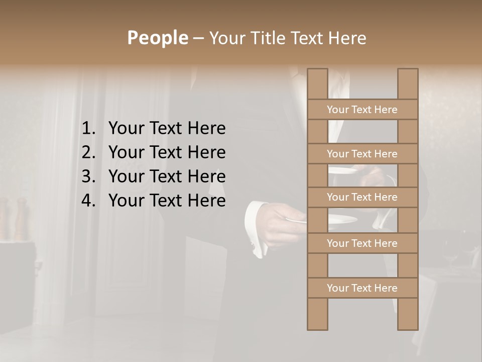 Hair Coffee European PowerPoint Template