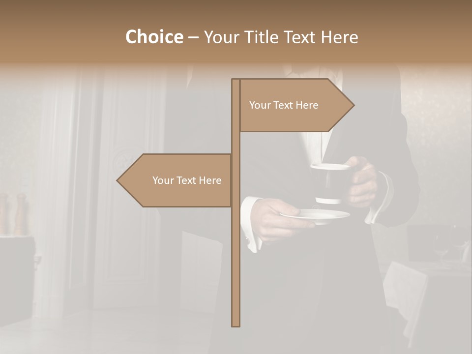 Hair Coffee European PowerPoint Template