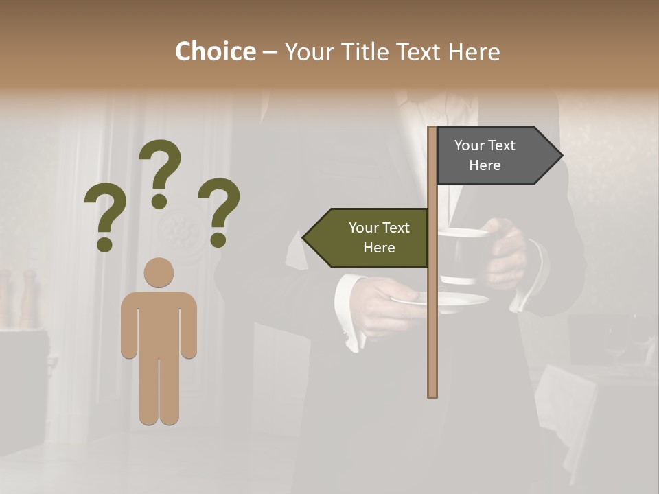 Hair Coffee European PowerPoint Template