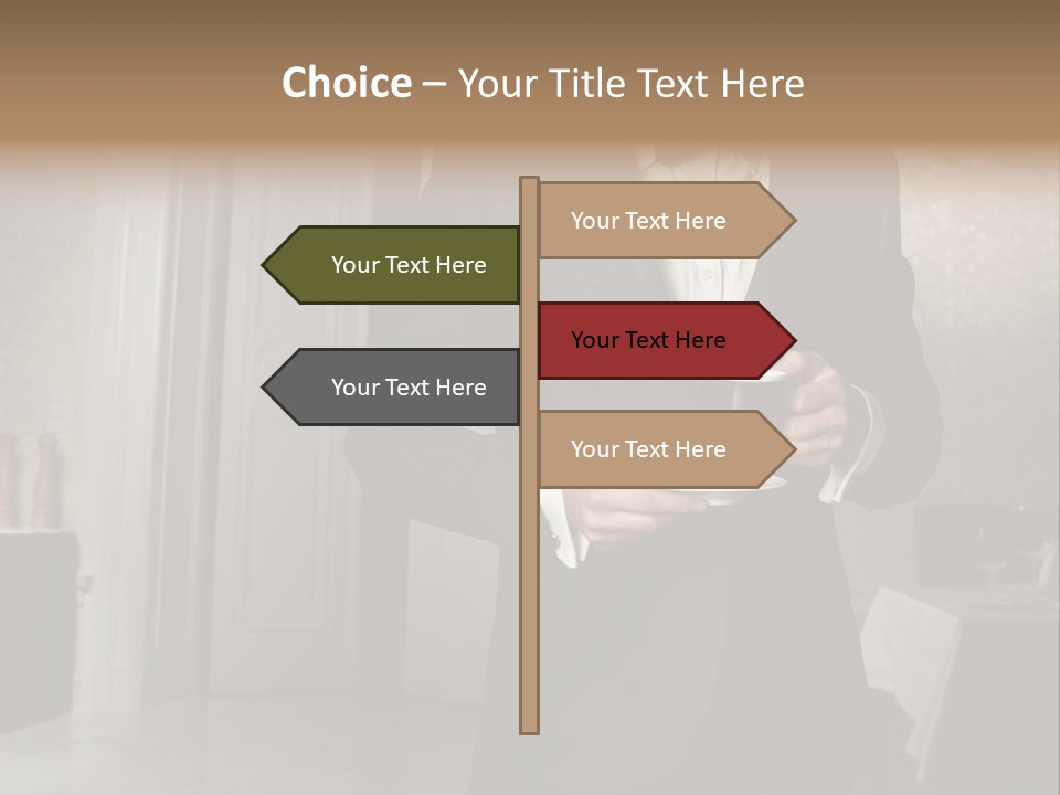 Hair Coffee European PowerPoint Template