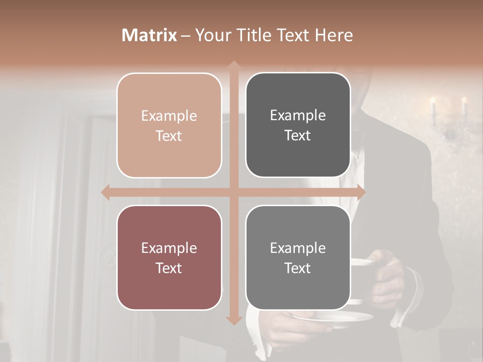 Hair Coffee European PowerPoint Template