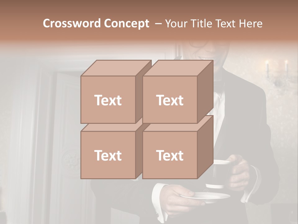 Hair Coffee European PowerPoint Template