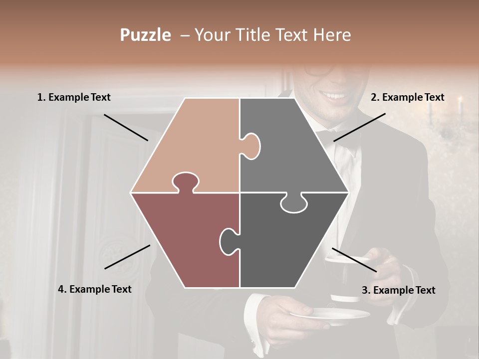 Hair Coffee European PowerPoint Template