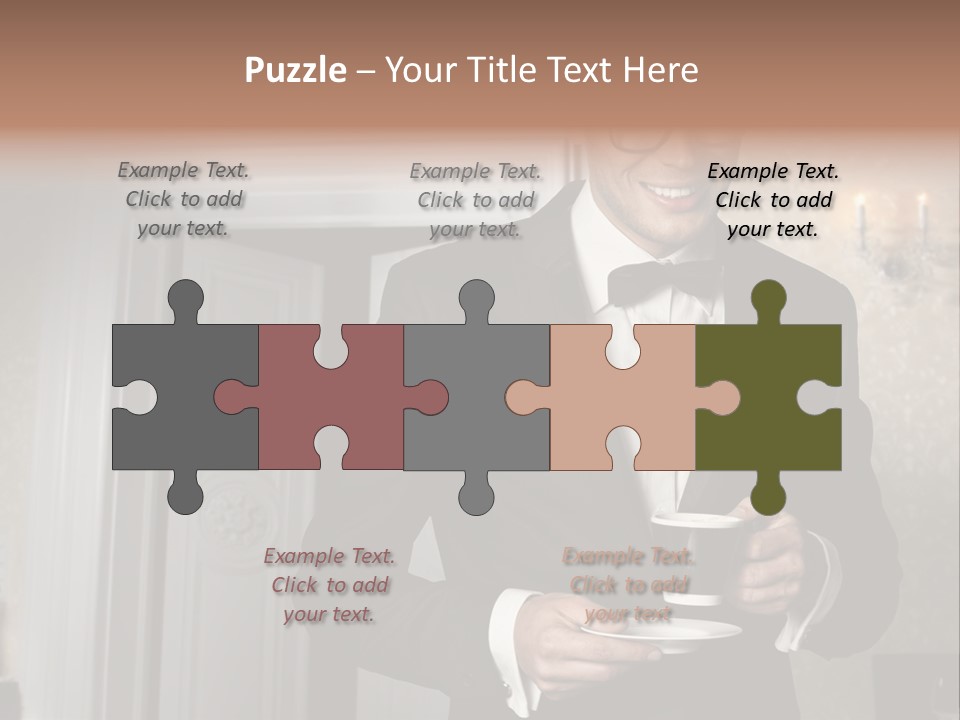 Hair Coffee European PowerPoint Template