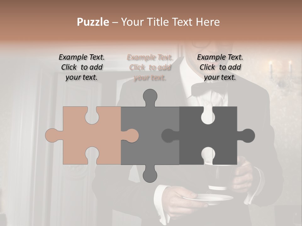 Hair Coffee European PowerPoint Template