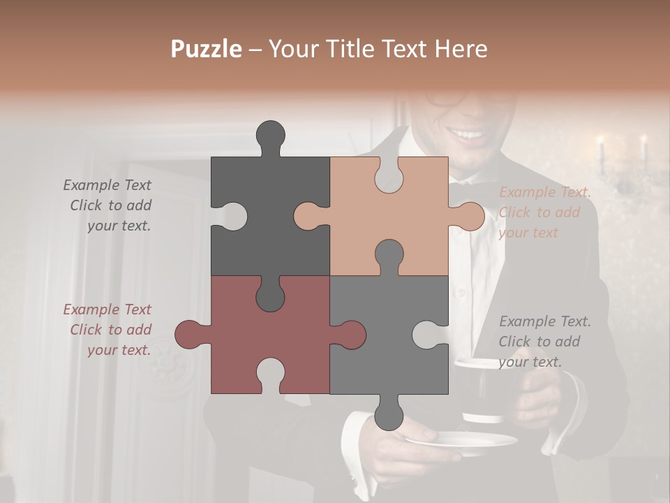 Hair Coffee European PowerPoint Template