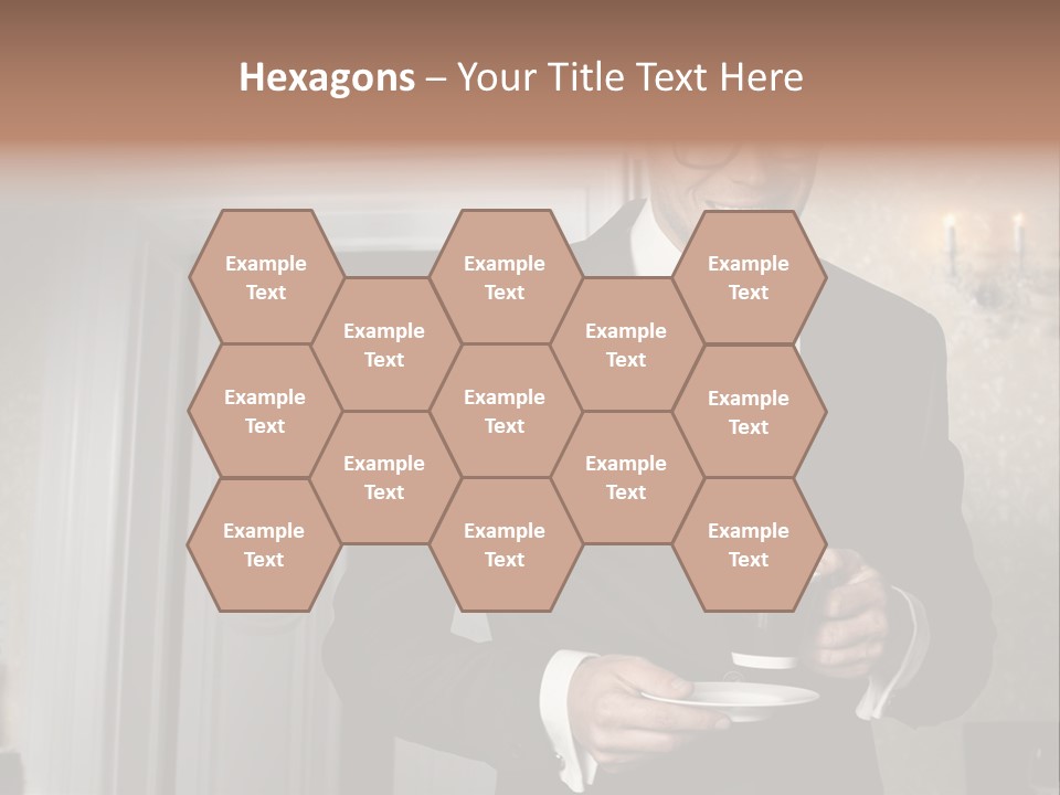 Hair Coffee European PowerPoint Template