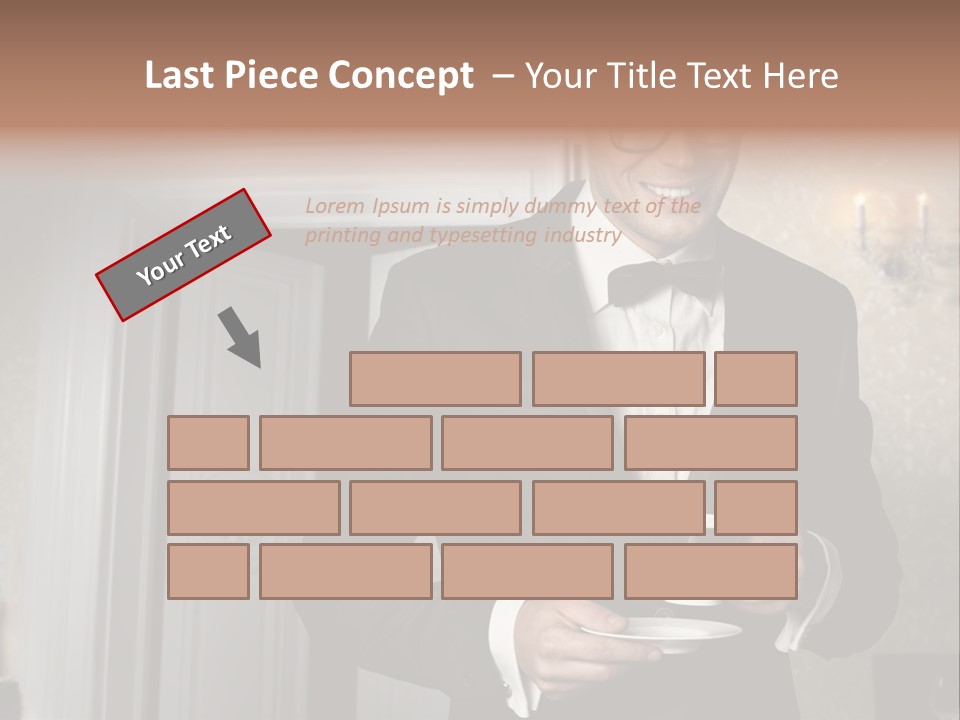 Hair Coffee European PowerPoint Template