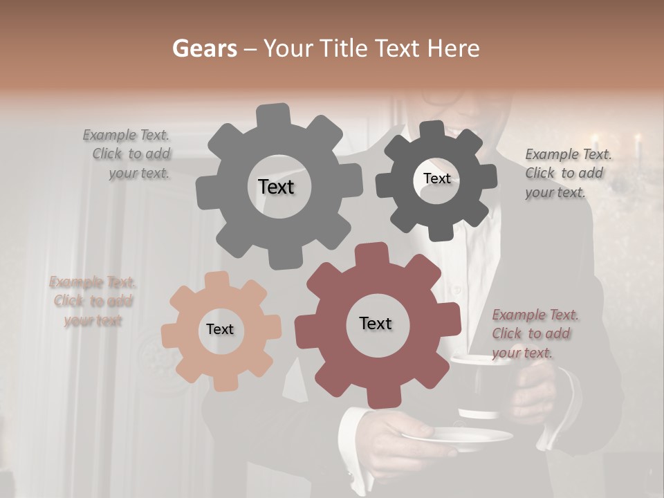 Hair Coffee European PowerPoint Template