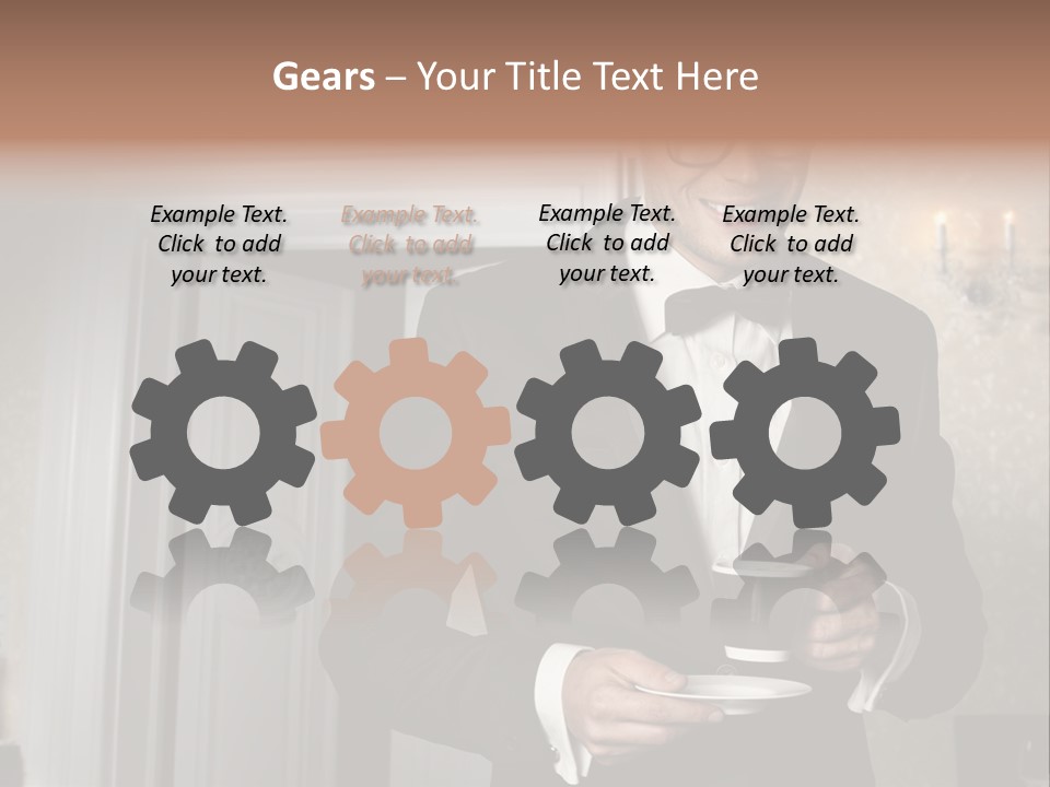 Hair Coffee European PowerPoint Template