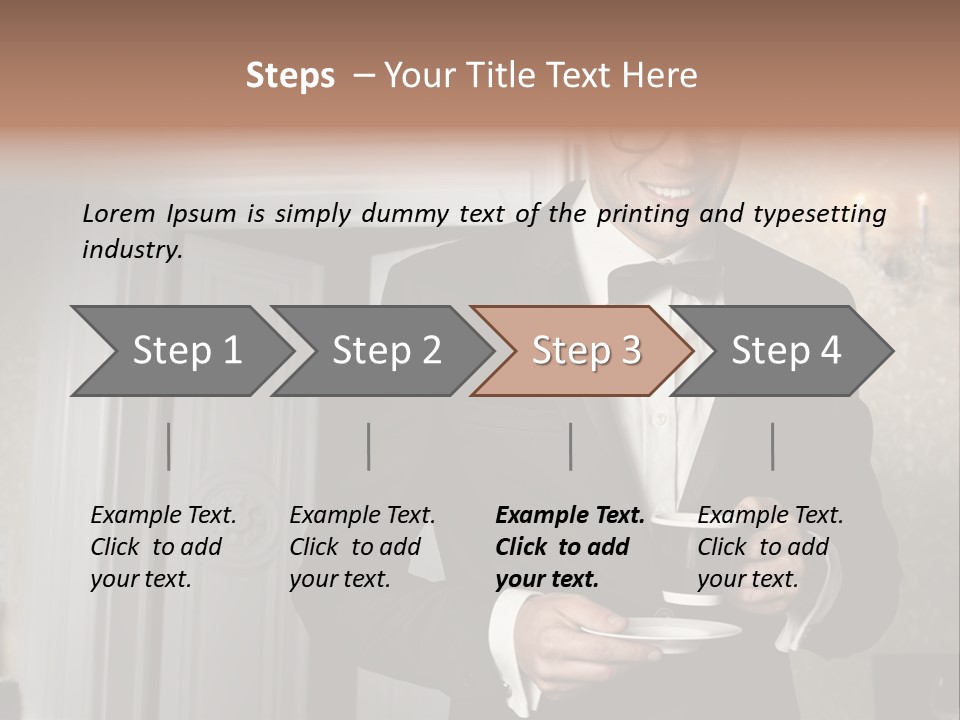 Hair Coffee European PowerPoint Template