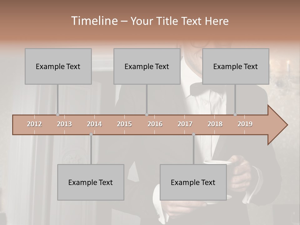 Hair Coffee European PowerPoint Template
