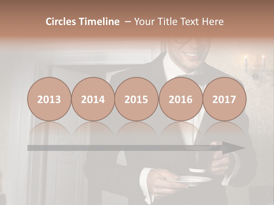 Hair Coffee European PowerPoint Template