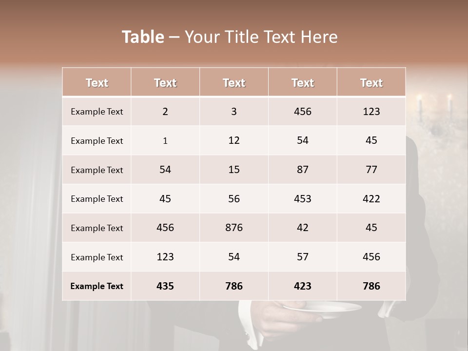 Hair Coffee European PowerPoint Template