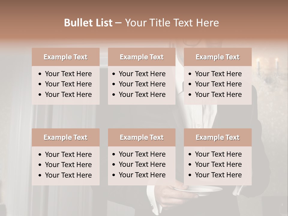 Hair Coffee European PowerPoint Template