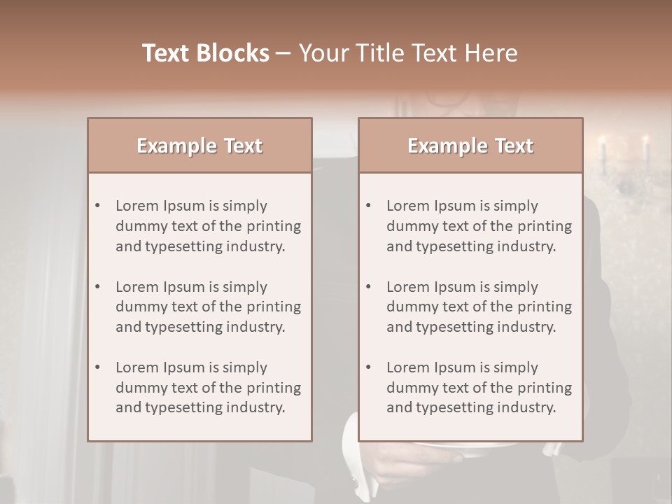 Hair Coffee European PowerPoint Template