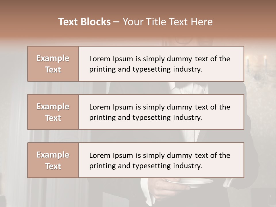 Hair Coffee European PowerPoint Template