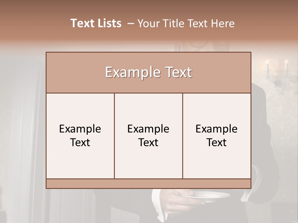 Hair Coffee European PowerPoint Template