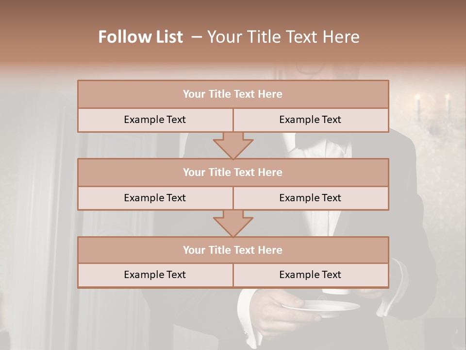 Hair Coffee European PowerPoint Template