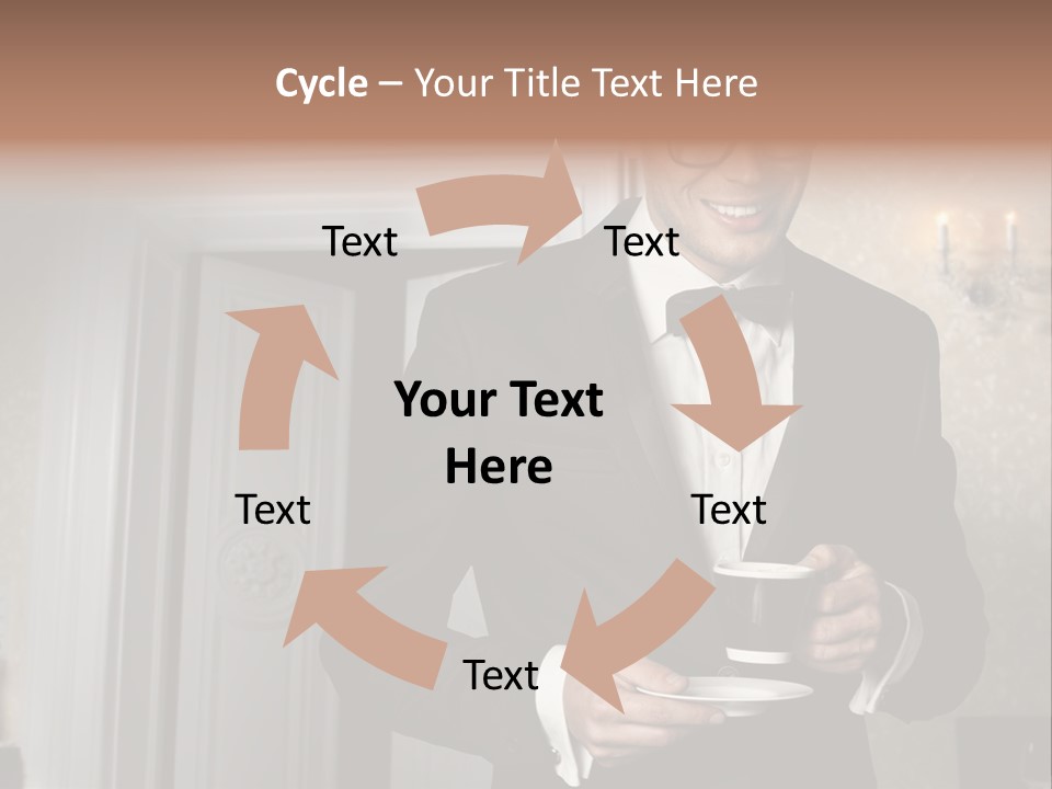 Hair Coffee European PowerPoint Template